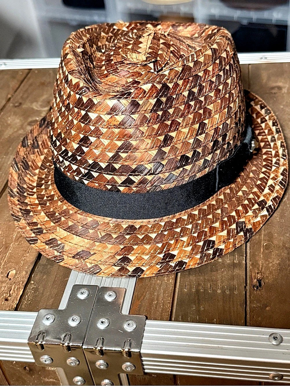 Tommy Bahama Relax Banana Braid Fedora Brown Straw Hat 58cm